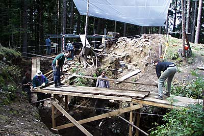 bei der Arbeit